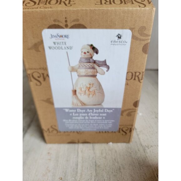 Jim shore NEW 6006583 Winter days are joyful RARE days Xmas figure enesco - Picture 8 of 8
